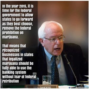Bernie Sanders Marijuaan Banking Quote