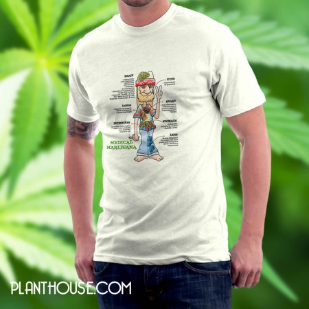 Medical Marijuana Hippy Tee Shirt