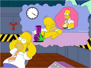 Homer 420 Daydream Weed Memes