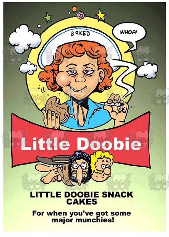 Little Doobie Snack Cakes for Stoners Funny Weed Memes