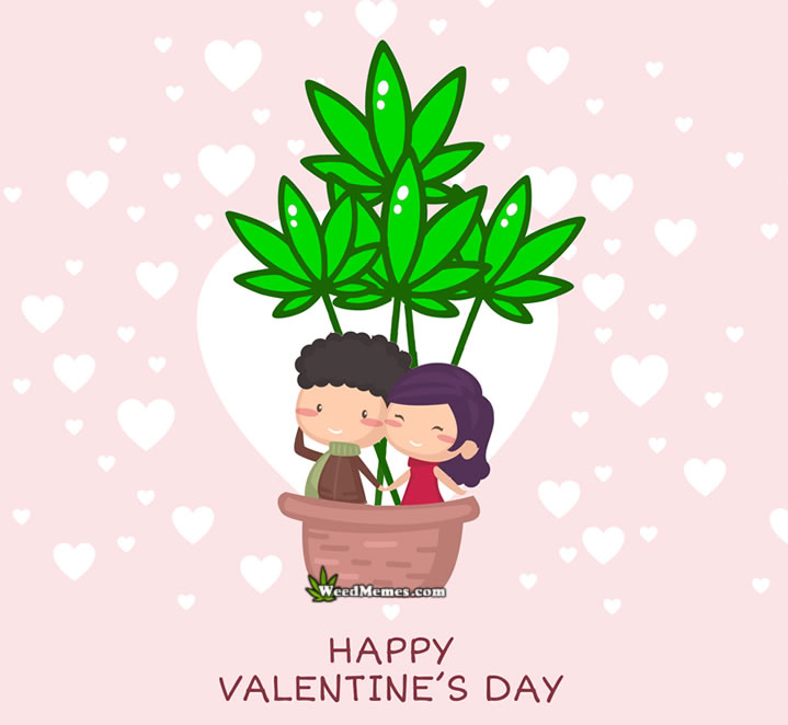 Fly High Together For A Happy Valentine's Day Weed Memes - W